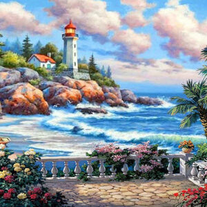 Beautiful Day Lighthouse