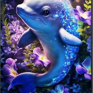 Blue Sparkle Dolphin