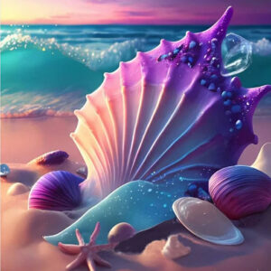 Fantasy Purple Conch Shell