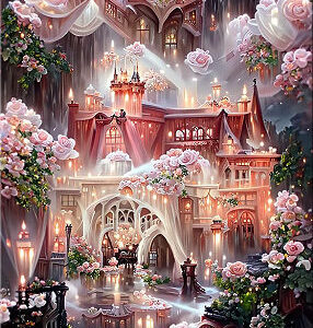 Fantasy Rose Garden Castle