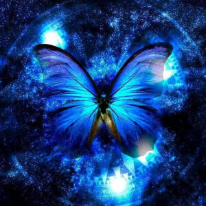 Sparkle Blue Butterfly