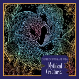 Mythical Creatures Scratch Art Book