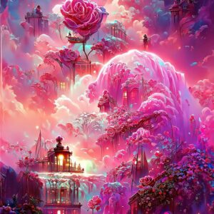 Bright Pink Fantasy Castle