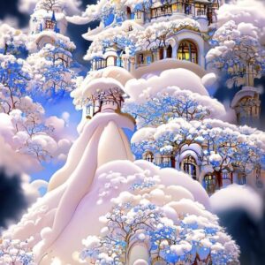 White Fantasy Castle