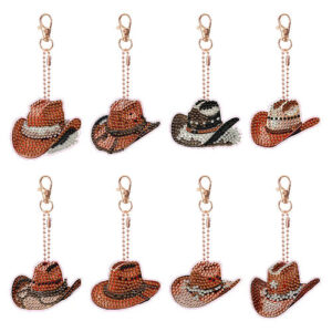 Cowboy Hat Keychain Set