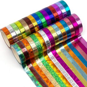 Colored Metallic Washi Tape Set